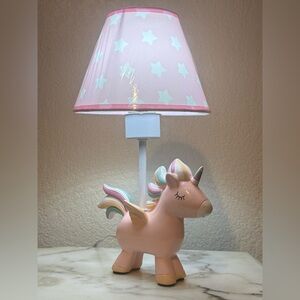 Pink Unicorn Table Lamp